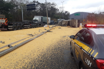 Acidentes interditam trechos da BR-381 e BR-040 nesta manhã de quarta