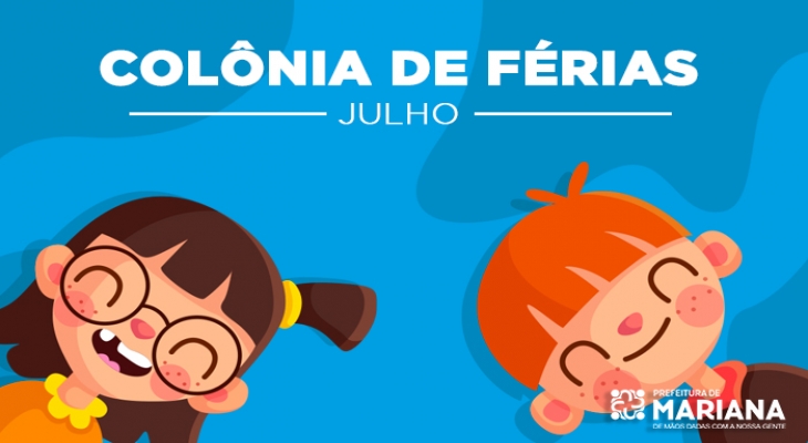 Prefeitura de Mariana oferece colônia de férias de 22 a 26 de jullho