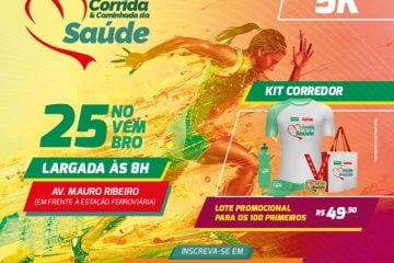 Lote promocional para Corrida & Caminhada da Saúde termina hoje!