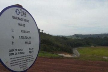 CSN protocola pedido de extinção de barragem em Conselheiro Lafaiete