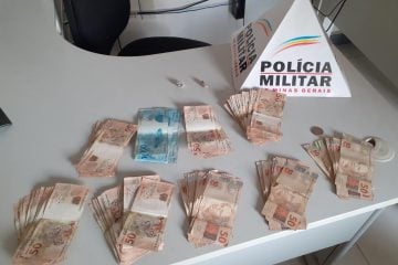 Homem é preso com droga e R$ 7.601 em dinheiro em Itabira