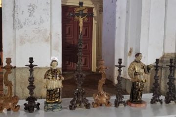 Capela de Santa Quitéria em Catas Altas recebe artes sacras restauradas
