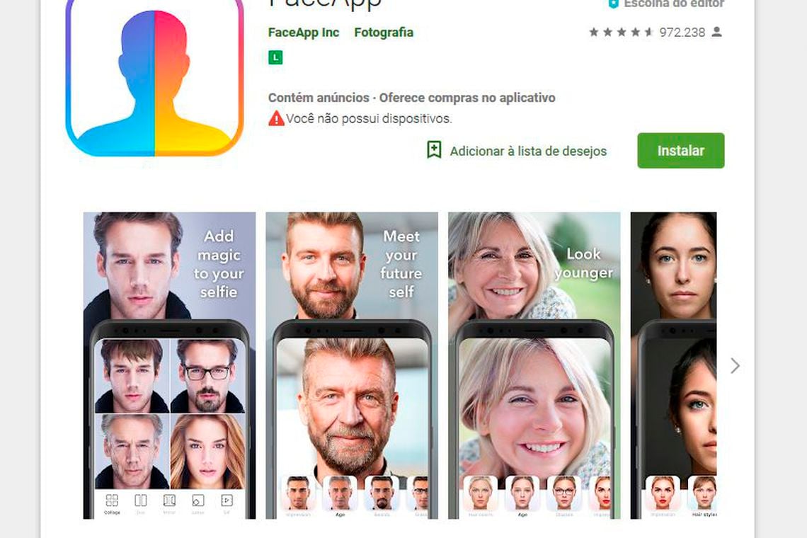 Aplicativo FaceApp pode abrir porta para abusos com dados dos usuários