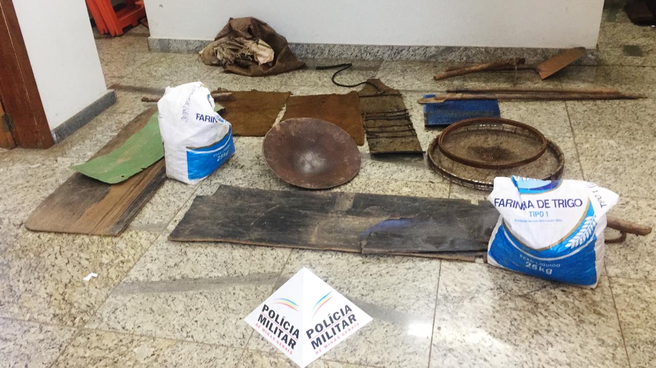 Polícia descobre garimpo clandestino e prende três em flagrante