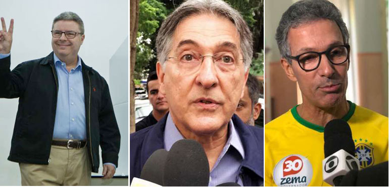 Principais concorrentes ao Governo de Minas mostram confiança após votações