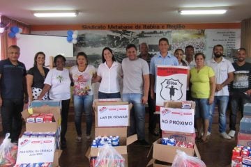 Metabase doa 1,5 mil litros de leite a entidades beneficentes de Itabira