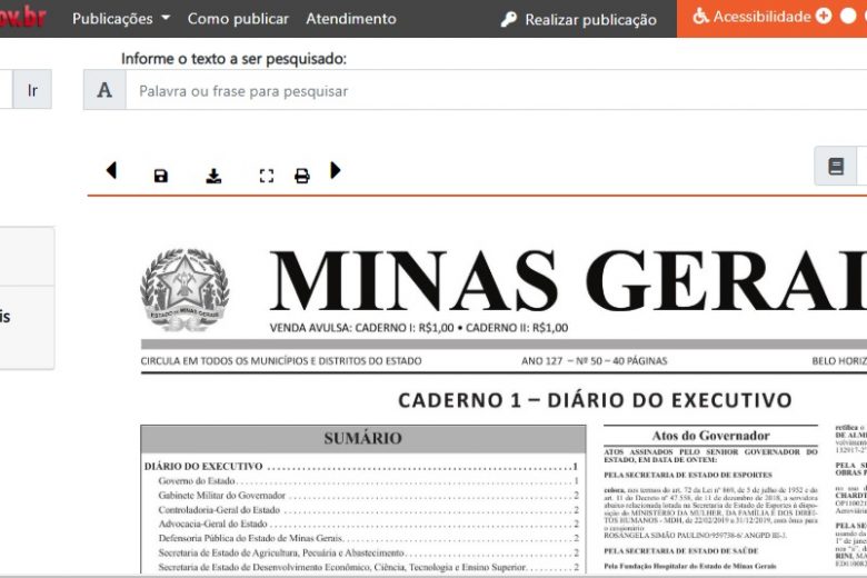 Versão impressa do “Minas Gerais” chega ao fim depois de 127 anos