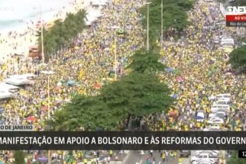 Atos pró-Bolsonaro ocorrem em várias cidades do país neste domingo