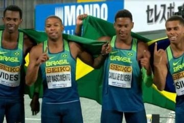 Brasil é campeão mundial do revezamento 4×100 no Japão