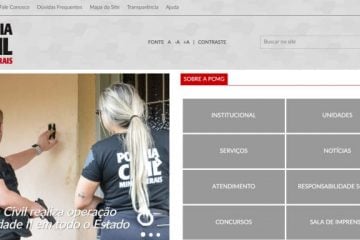 Polícia Civil de Minas Gerais disponibiliza novo site para a população