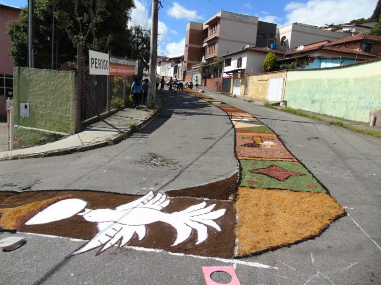 Corpus Christi é celebrado com missas e tradicional confecção de tapetes