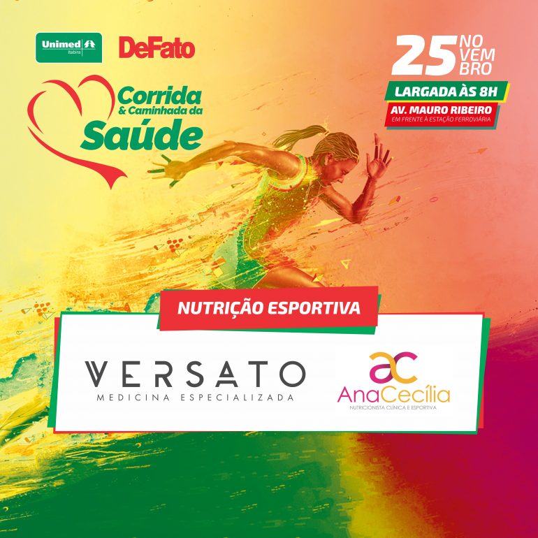 4 dicas para fazer uma alimentação adequada e percorrer os 5k na Corrida & Caminhada da Saúde