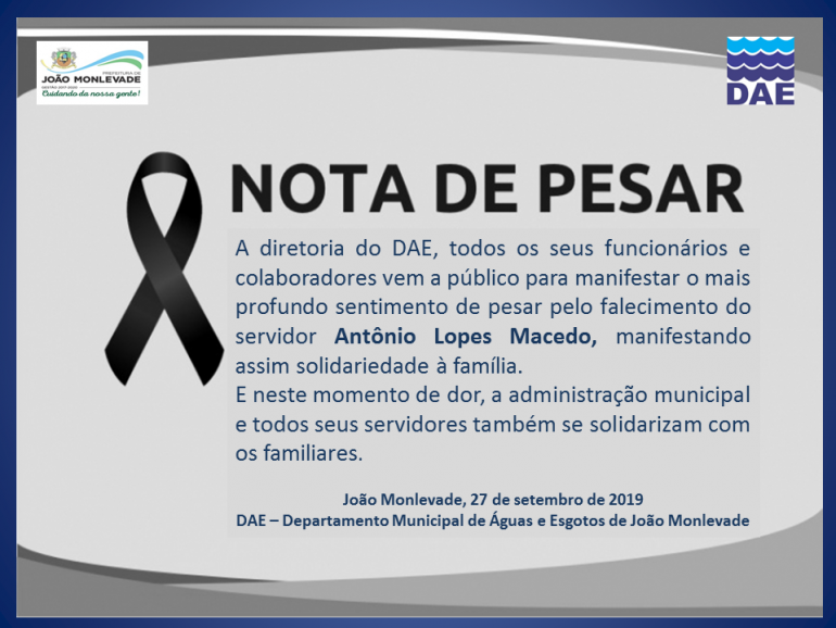 Funcionário do DAE de Monlevade morre após peça de bomba atingir o tórax