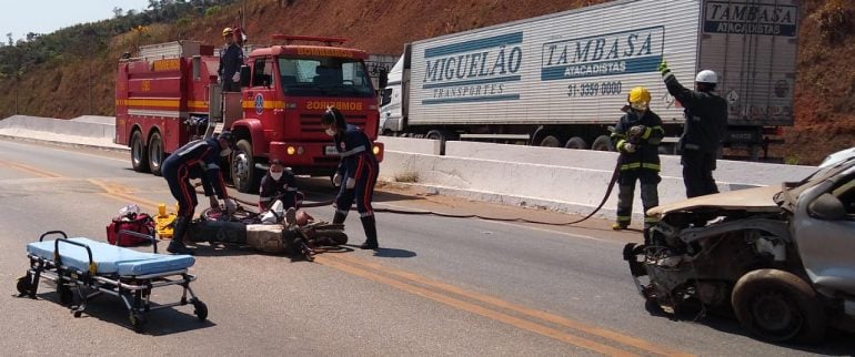 Simulado em Itabira chama atenção para riscos da imprudência no trânsito