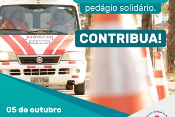 Sevor realiza mais um pedágio solidário neste sábado em Monlevade