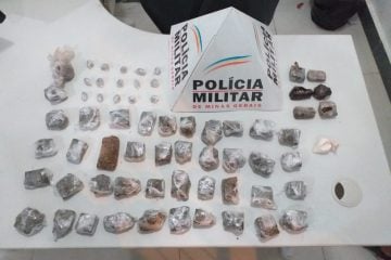 PM apreende 48 tabletes e 15 buchas de maconha em Itabira