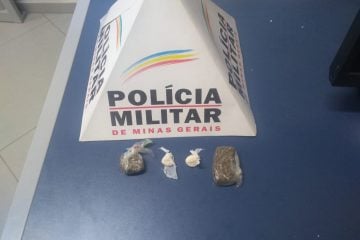 Casal em motocicleta é detido com drogas em Santa Maria de Itabira