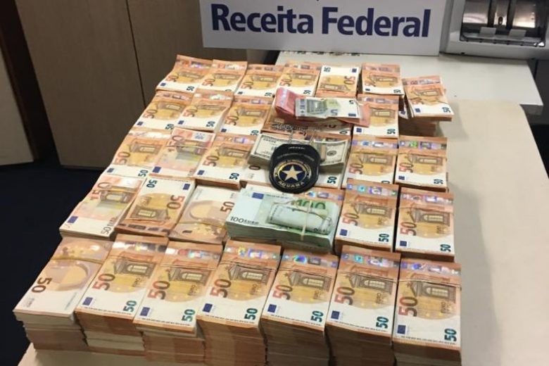 Receita Federal apreende 850 mil euros em aeroporto do Rio