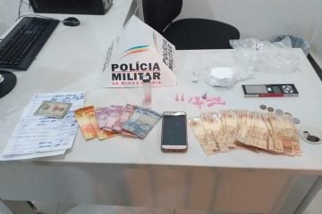 Trio é preso com drogas e folhas de contabilidade do tráfico em Itabira