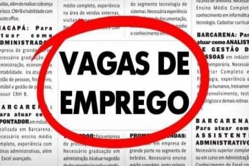 Veja as vagas de emprego oferecidas pelo Sine Itabira nesta segunda, 30