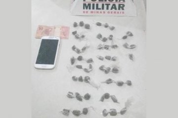 Menor é apreendido com dezenas de buchas de maconha em Itabira