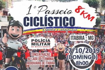 Vem aí o 1º Passeio Ciclístico da Polícia Militar em Itabira