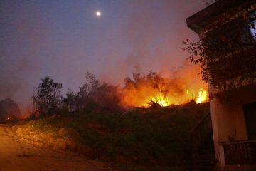 Pela terceira vez em 15 dias, Areão pega fogo em Monlevade