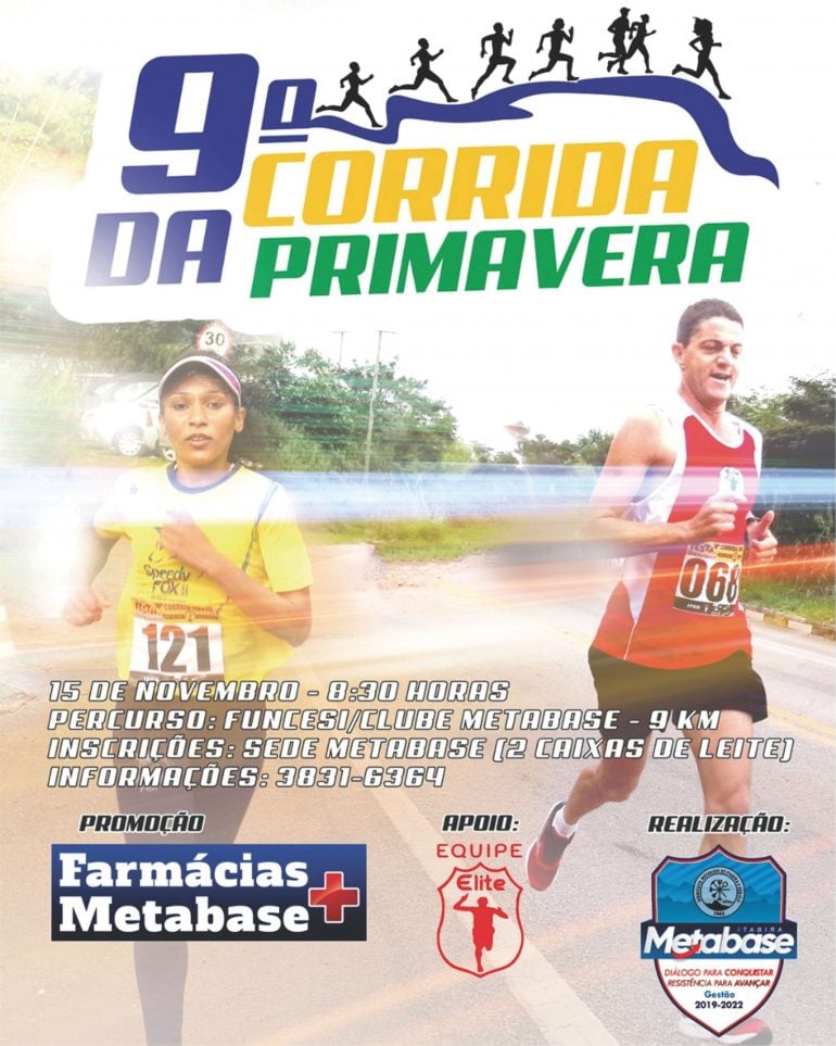 Corrida da Primavera tem inscrições abertas em Itabira