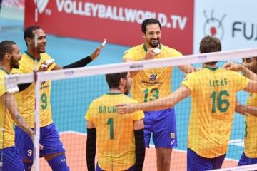 Copa do Mundo de Vôlei: Brasil vence Irã por 3 sets a 1