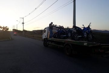 Motocicletas são apreendidas durante operação da Polícia Militar