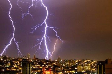 Média anual de raios deve subir de 77,8 para 100 milhões no Brasil