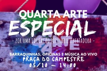 Coletivo 4° Arte promove ações culturais em Itabira neste sábado