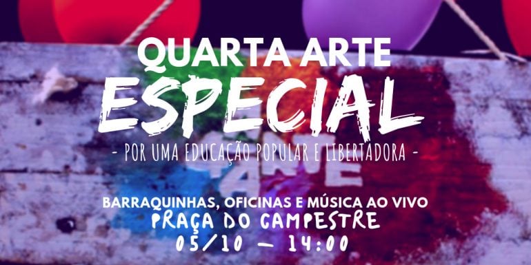 Coletivo 4° Arte promove ações culturais em Itabira neste sábado