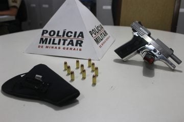 Polícia Rodoviária apreende pistola 380 durante operação na MG-129