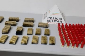 Polícia Militar prende homem com cerca de mil munições em Itabira