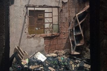Casa pega fogo em Itabira; suspeita é que incêndio tenha sido criminoso