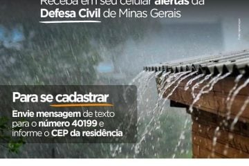 Cadastre seu CEP na Defesa Civil e receba alertas sobre chuva por SMS