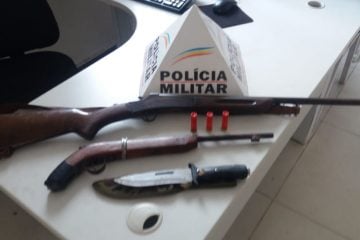 Homem é preso com duas armas de fogo em Itabira