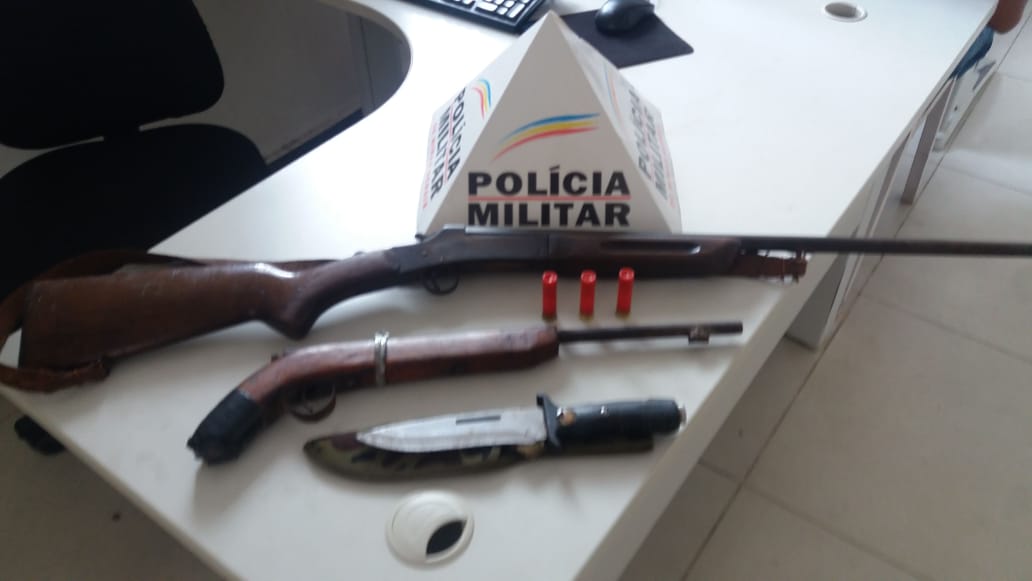 Homem é preso com duas armas de fogo em Itabira