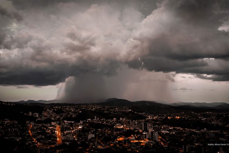 Inmet alerta para chuvas fortes em Itabira neste sábado (7)