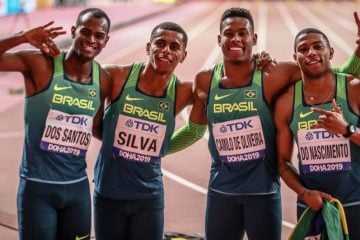 Brasil quebra recorde sul-americano nos 4x100m e termina em 4º lugar no Mundial