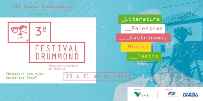 Festival Drummond e 25ª Semana Drummondiana começam amanhã em Itabira