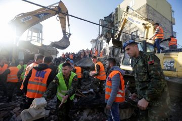 Sobe para 40 total de mortos em terremoto na Albânia