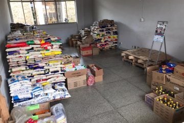 Alimentos arrecadados pela PM são entregues a entidades de Itabira e Santa Maria