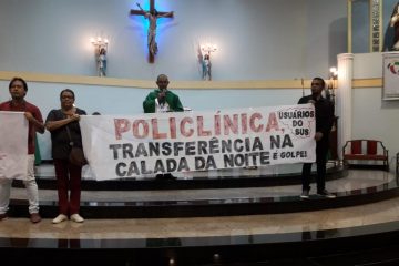 Mudança da Policlínica gera manifestação na Igreja Católica em Monlevade