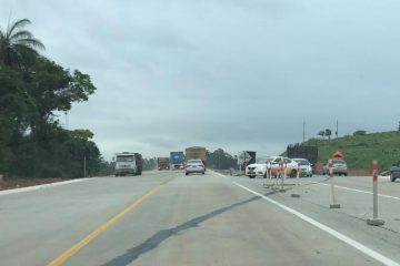 Mudança no trevo de Itabira tumultua trânsito e leva risco a motoristas na BR-381