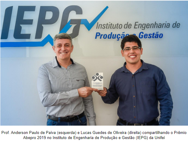 Aluno da Unifei tem dissertação premiada como uma das melhores do país