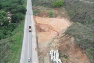 Quebra-molas são instalados em trecho da BR-381