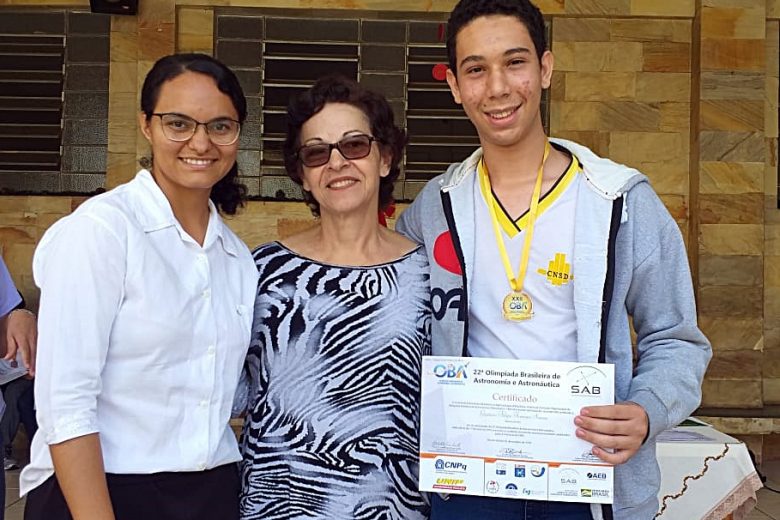 Alunos do CNSD recebem medalhas da Olimpíada Brasileira de Astronomia e Astronáutica