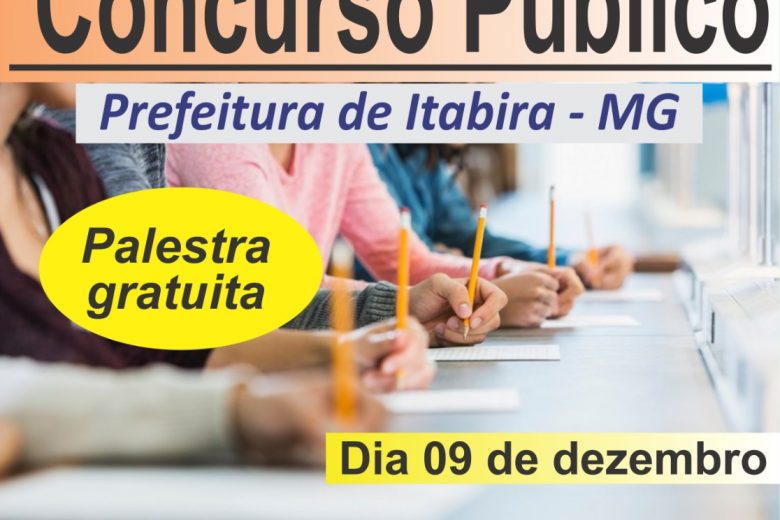 Itabira recebe especialista de BH para palestra sobre como passar em concursos